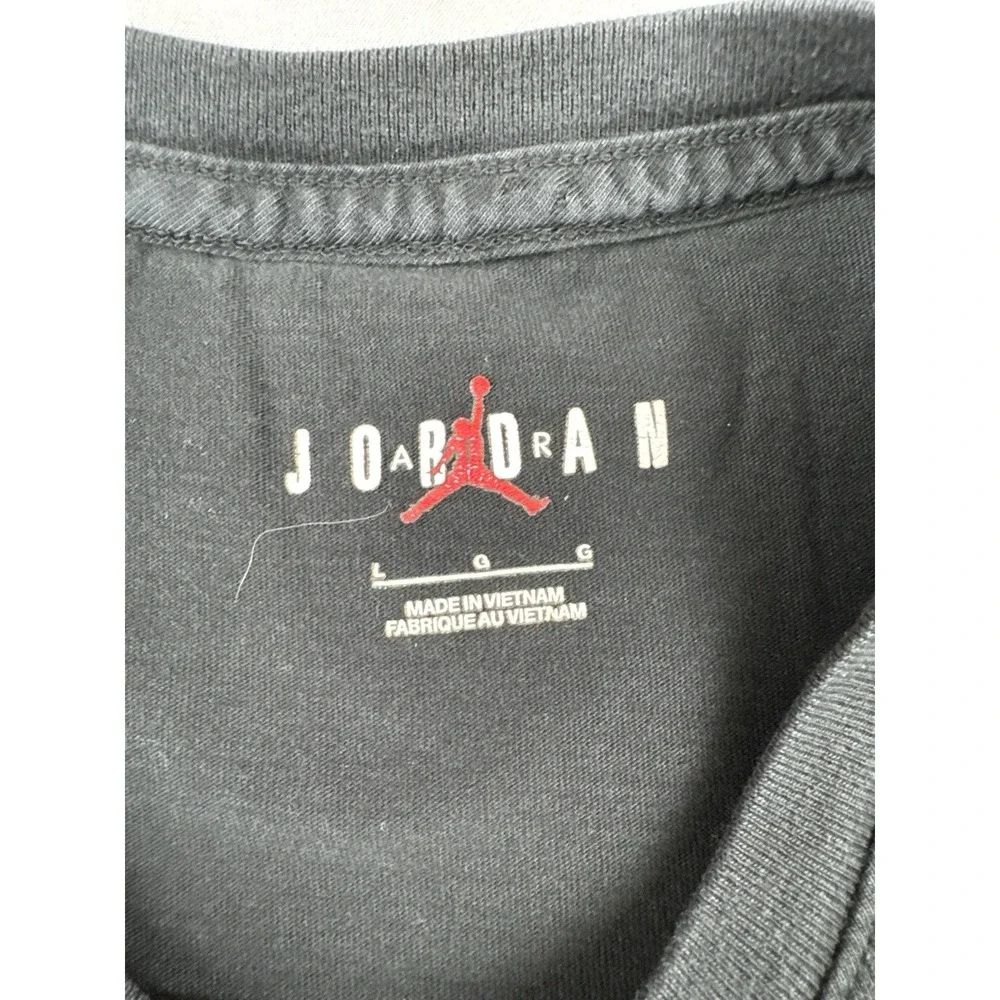 Nike Air Jordan Jumpman T Shirt Mens Large Black Basketball Logo Tee